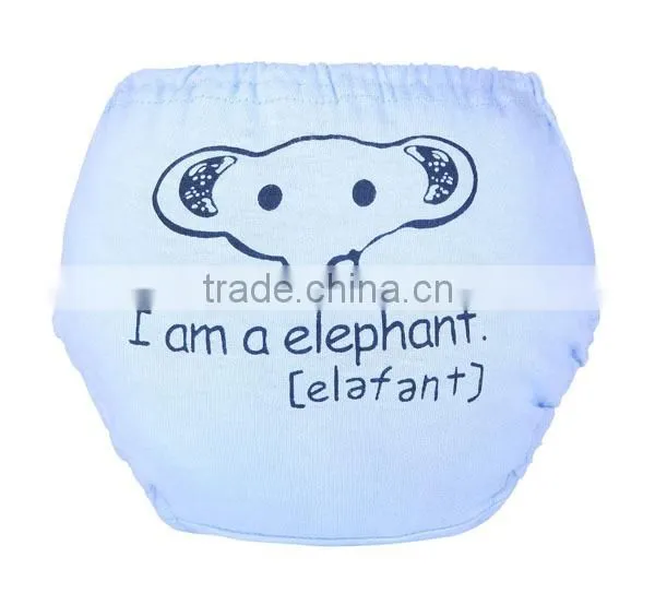 Lovely Lion Pattern and Wried Printed Soft Training Pants Baby Cloth Diaper photo-2