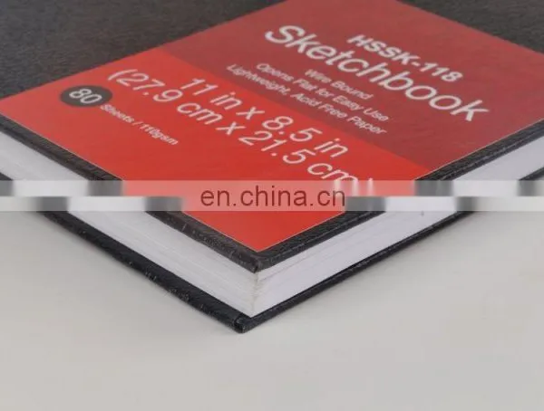 Wire Bound Black Hard Cover Sketch Pad photo-2