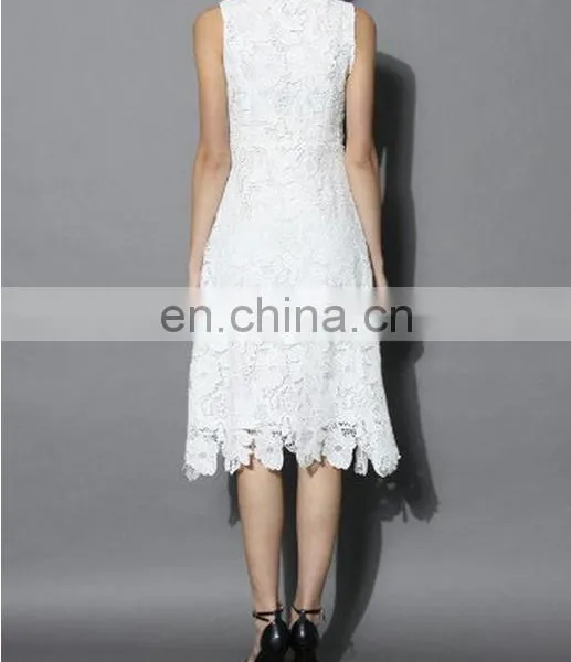 Top Grade Women Clothes Fashion Lined Lace Dress photo-5