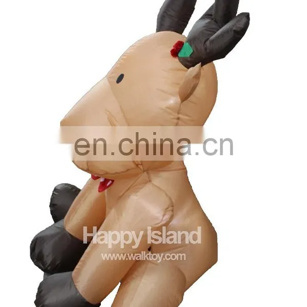 HI Inflatable Indoor Christmas Decorations Sitting Reindeer photo-3