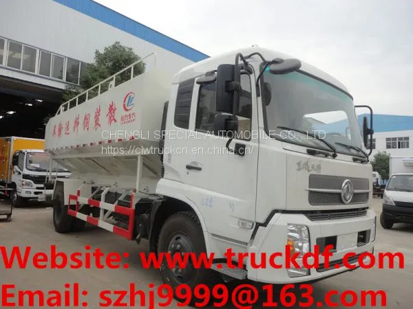 Cheapest Price 2018s Best Seller-Euro 5 Dongfeng Tianjin 10tons Poultry Feed Transported Truck for Sale photo-2