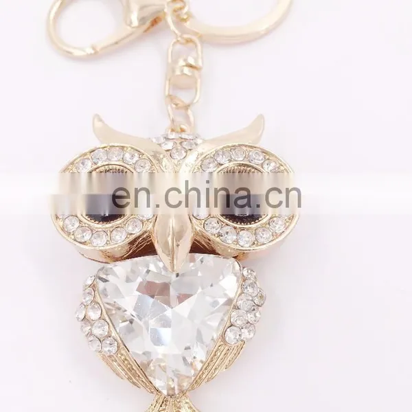 Fashion Cute Owl Keychain Key Chain Ring Holder Gift Women Bag Pendant photo-2