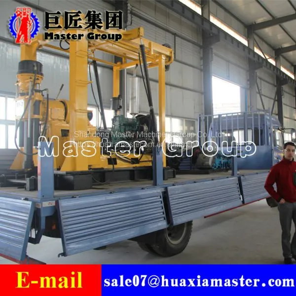 XYX-3 Wheeled Hydraulic Core Drilling Rig Wheels Portable Drilling Machine photo-3