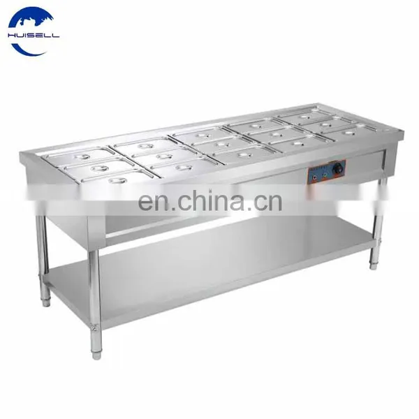 8- Pans Hot Food Display Food Warmer CommercialBainMariefood Warmer Steam Table photo-5