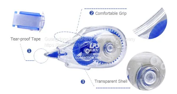 Non-Refillable Yellow Correction Roller With Transparent Dispenser 12m Correction Tape 954 photo-2