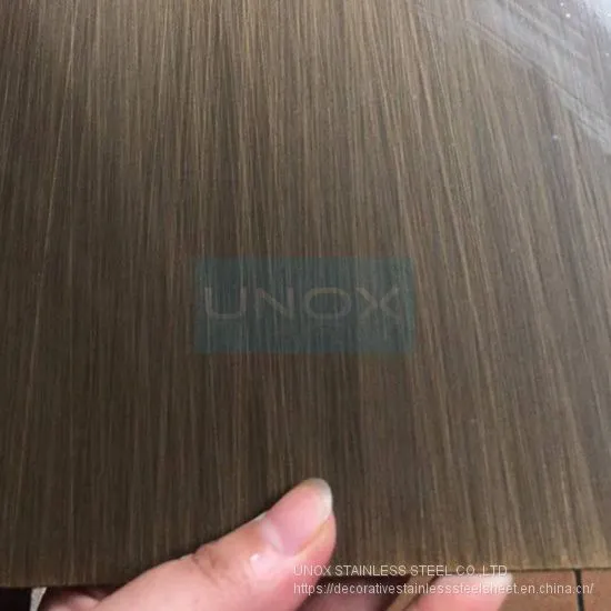 304 Bronze Hairline Stainless Steel Plate Sheets Expert Factory photo-4