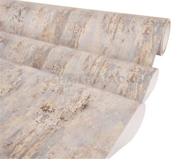 Opaque Waterproof High Gloss Marble Pattern PVC Vinyl Film for Wrapping Aluminum Profile Skirting photo-2
