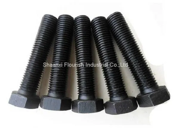 CARBON STEEL HEX HEAD BOLT DIN933 / ISO 4017 WITH BLACK FINISH photo-2