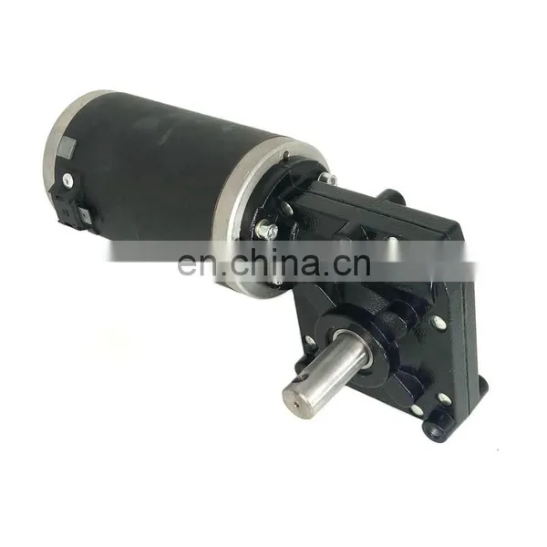 12V Dc Motor 90 Degree Gearbox 12V 24V 500 Watt 110Rpm Dc Worm Gear Motor photo-2
