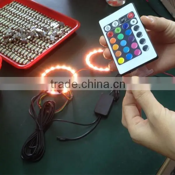 Universal 5050SMD RGB Ring Angel Eyes 80mm 90mm 100mm 110mm 120mm 130mm 140mm photo-3