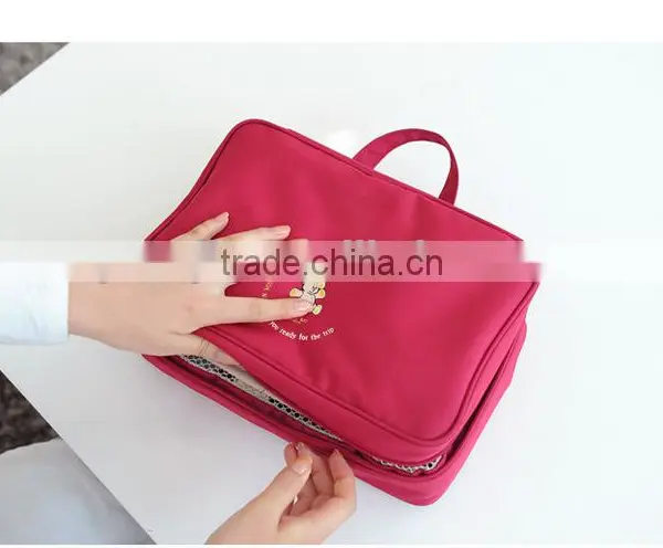 Makeup Organizer Hanging Cosmetic Bag Toiletry Kit for Travel Luggage photo-3