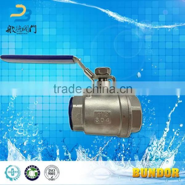 China Supplier 2 PCS 2Inch Two Ways Stainless Steel Female Thread Ball Valve photo-4