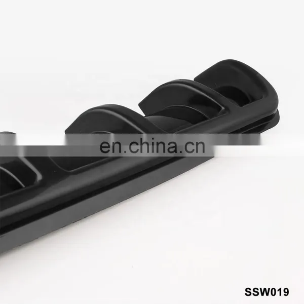 Universal Black Car Rear Bumper Body Kit Shark Chin Spoiler Lip Diffuser Trim Cover AF-ZLB04C67 photo-5
