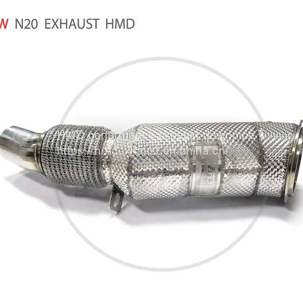 HMD Exhaust Manifold Downpipe for BMW N20 F30 F10 F32 3 4 5 Series Car Accessories With Catalytic Converter Header Catless Whatsapp008613189999301 photo-3