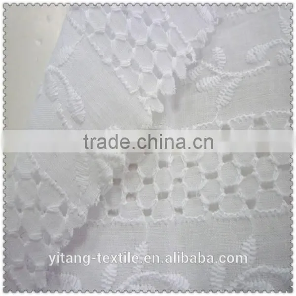 Factory Price White Embroidered Fabric photo-2