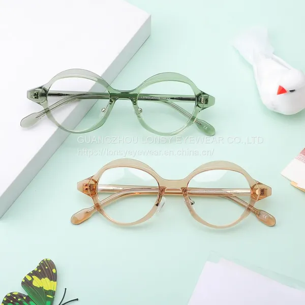 2022 Spectacle Frame Handmade Cellulose Acetate Eyeglass Frame photo-2