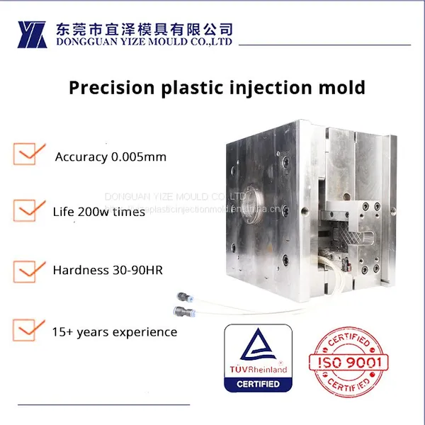 High Precision Plastic Injection Mold for PA66+30GF Black Knob Cap Machining and Assembly Suppliers photo-2