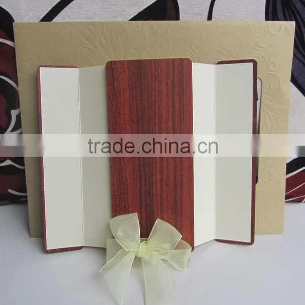 New Item Fancy Indian Wooden Wedding Invitation Cards photo-3