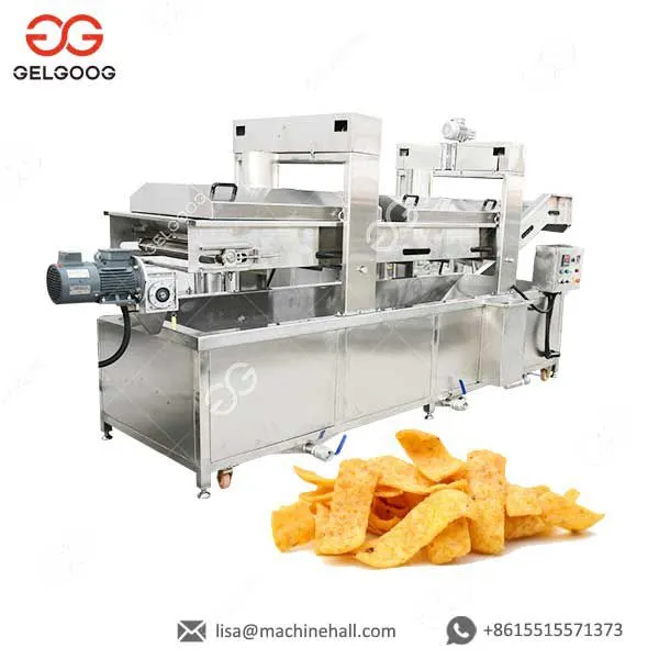 Industrial Corn Chips Fryer Machine Chin Chin Snack Onion Frying Machine photo-2