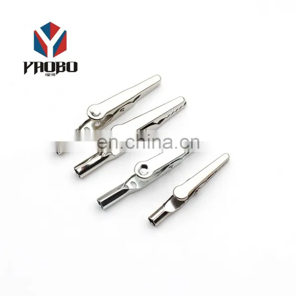 Decorative Swivel Badge Clips Nickel Free Lead Free Magnetic Spring Clip Rectangular BulldogMetal Steel Crocodile Clip photo-2