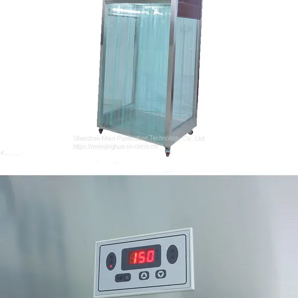 MRJH Explosion-Proof Gmp Clean Room Weighing Laminar Class 100 Flow Hood Simple Dispensing Booth Wheels Portable Weighing Room photo-5