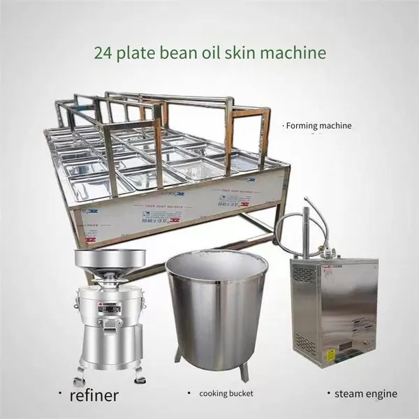 Fuzhu Machine, Crispy Roll and Tofu Skin Processing Fuzhu Production Line, Stainless Steel Steam-type Environmentally Friendly Tofu Skin Machine photo-3
