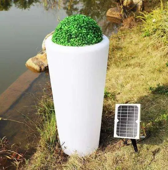 Wholesale Price Outdoor Garden Lights Rechargeable Led Luminous Mushroom Plastic Magic Rgb Light up Flower Pots&planters photo-3