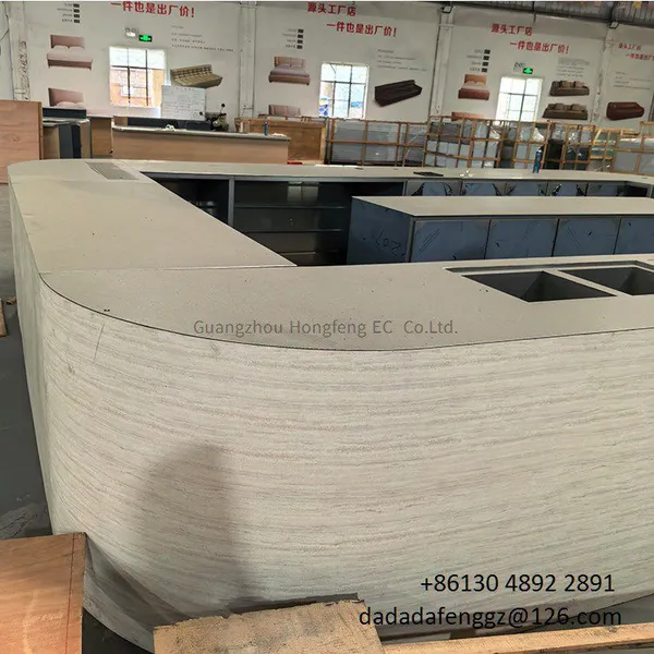 DADADAFENG Custom Vibration Finish Stainless Steel Commercial Coffee Shop Bar Counter