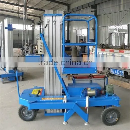 2015 Hot Sale Manual Electric Aluminum Man Lift For Sale photo-5