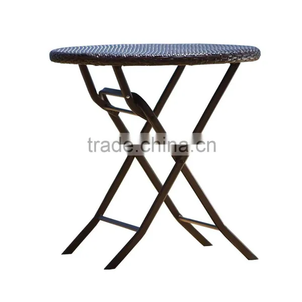 Easy Three-piece Balcony Foldable Cast Aluminum Outdoor Furniture Metal Miami Rattan Furniture photo-5