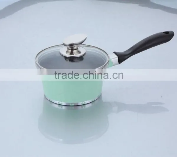 16cm Aluminum Ceramic Coatingsauce Pan With Non Stick Coating