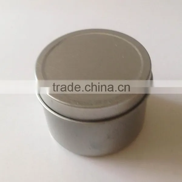 Silvery Scented Tin Candle With String Containers photo-6