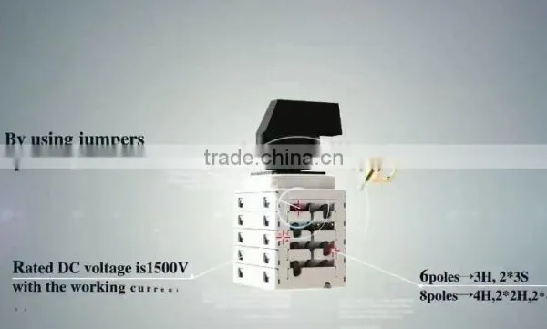 DC Isolator Switch Internal Built in PV Solar 1500V 2-12pole Door Clutch photo-5
