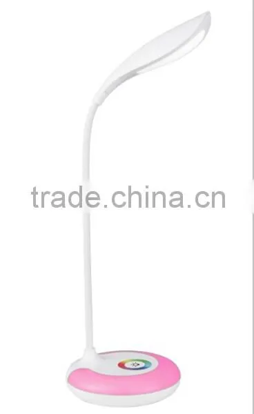 JK-848 Indoor Modern Battery Operated Funky Table Lamps Rainbow Color Cordless USB Rechargeable Hotel Led Desk Lamp photo-4