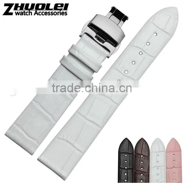 12|14|16|18|20mm High Quality Genuine Cowhide Leather Watch Strap for Women's Wholesale 3PCS photo-3