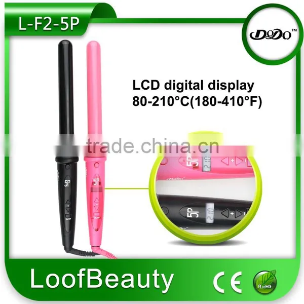 5 in 1 Ceramic Tourmaline PTC Dual Voltage Hair Curler photo-3