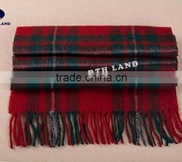 Wool Cashmere Scottish Tartan Scarf WCS14112212 photo-4