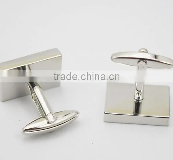 Personalized Cufflink Button Blanks Brass Rectangle Cufflink Blanks photo-4