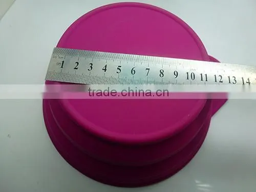 Silicone Collapsible Dog Travel Bowl With a Handle photo-2