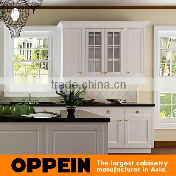 Knock Down Modern White Lacquer Kitchen Cabinets Wholesale photo-3