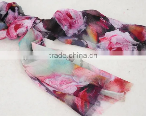 Thin Wool Scarf 2014 Newest Design 100% Thin Wool Scarf