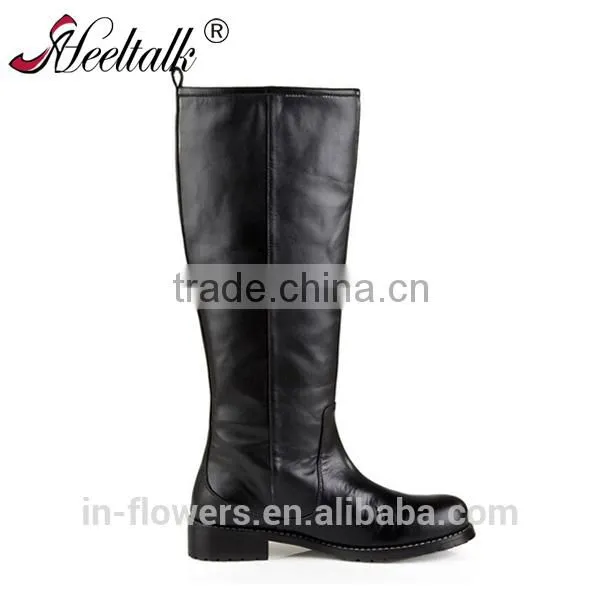 OEM ODM Bulk Sell Custom Made Wholesale Pure Leather Boots for Women Tight High Heel Leather Boots photo-3