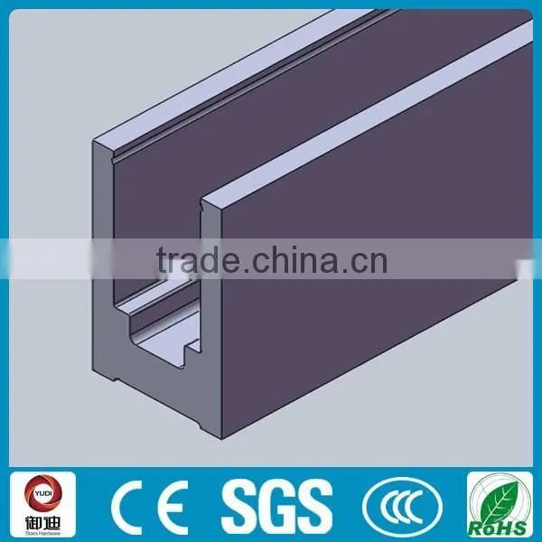 Modern Exterior Used Aluminum u Base Channel Shoe Glass Balustrade photo-4