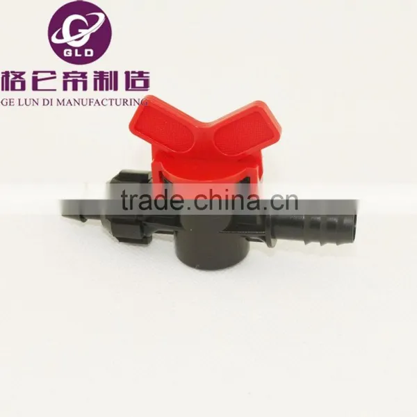 Plastic Irrigation Mini Valves for Hose Layflat Drip Tape, Drip Irrigation Valve for Drip Tape