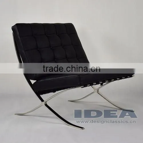 DC2001 Replica Mies Van Der Rohe Barcelona Chair - Black photo-3