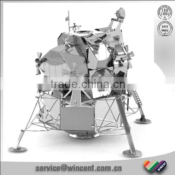New Product Artificial Satellite Shape Adult Kids Educational Toys Mini 3D Metal Puzzle for Gift photo-2