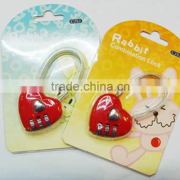 CH-28A Keyless Love Heart Shaped Padlock Wholesale photo-6