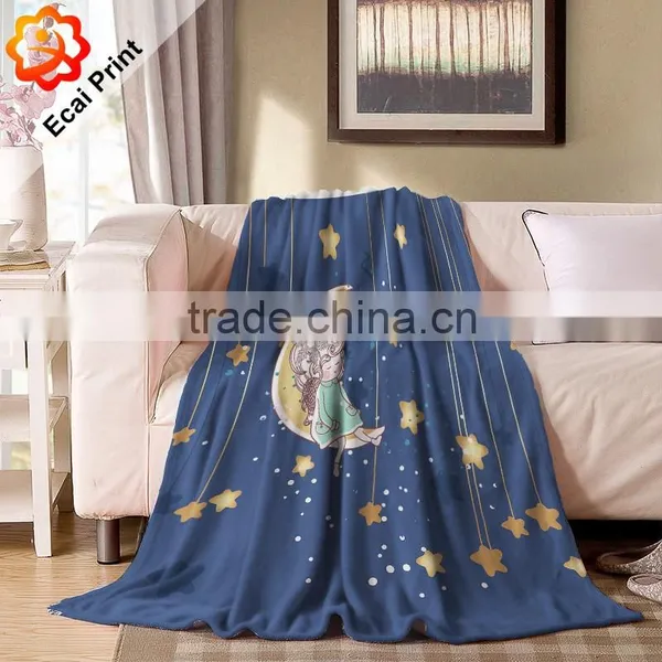 Home Hot Sell Comfortable Custom Printing Fleece Blanket photo-3
