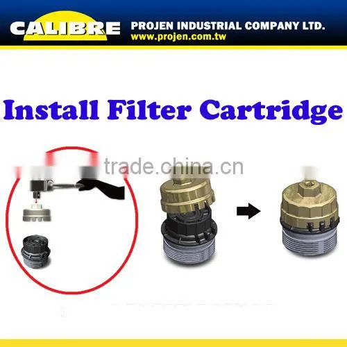 CALIBRE Auto Repair Tools 14 Flutes x 64.5mm x 3/8"Dr Oil Filter Wrench photo-4