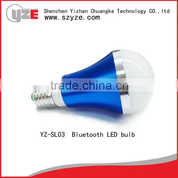 2015 Newest Product Energy Saving 5w E27 Bluetooth Led Lamp